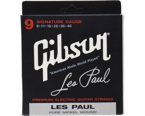 Струни для гітари Gibson SEG-LP9 Les Paul Pure Nickel Wound (09-42) (A001569)