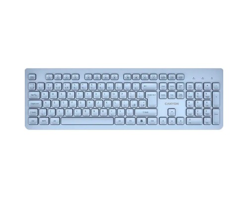 Клавіатура Canyon HKB-W01 Silent Wireless UA Blue (CNS-HKBW01BL)
