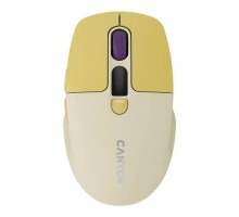 Мишка Canyon MW-26 LCD Silent Wireless/Bluetooth Yellow (CNS-CMSW26Y)