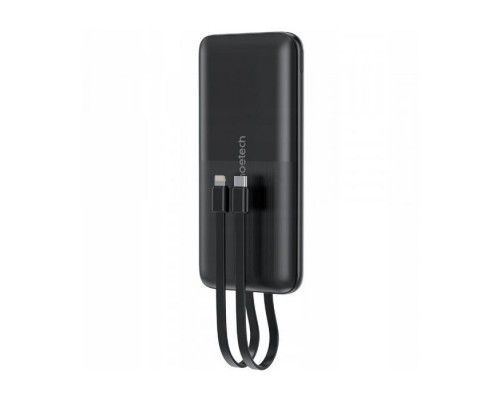Батарея універсальна Choetech 10000mAh 22,5W, MicroUSB, USB-A, USB-C, build-in USB-C/Lightning cable (B654-BK)