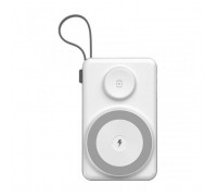 Батарея універсальна Choetech Magnetic Wireless 20000mAh 22.5W, PD, QC/3.0, Apple Watch charger, White (B696-GW)