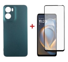 Чохол до мобільного телефона Dengos Motorola G05 Soft + glass (Green) (DG-KM-148)