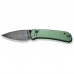 Ніж Civivi Qubit, Green Aluminum, Damascus (C22030E-DS1)