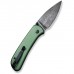 Ніж Civivi Qubit, Green Aluminum, Damascus (C22030E-DS1)