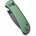 Ніж Civivi Qubit, Green Aluminum, Damascus (C22030E-DS1)