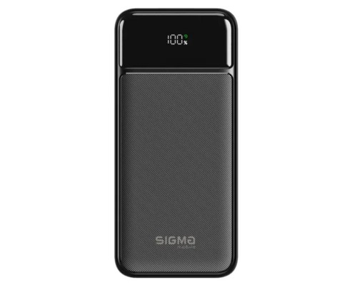 Батарея універсальна Sigma X-power SI30A4QL 30000mAh, PD/20W, QC22.5W, LED, cable 20w, black (4827798787311)