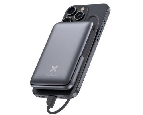 Батарея універсальна Vinga 10000 mAh 22.5W/15W/2.5W Wireless (VPBB1022WL)