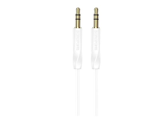 Кабель мультимедійний 3.5mm M to 3.5mm M 16 white BOROFONE (6974443389173)
