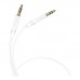 Кабель мультимедійний 3.5mm M to 3.5mm M 16 white BOROFONE (6974443389173)