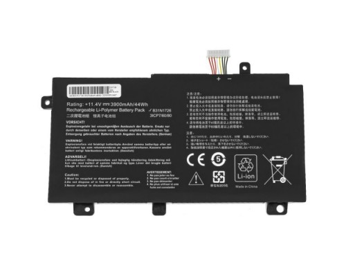 Акумулятор до ноутбука Asus ROG FX505 B31N1726, 4240mAh (48Wh), 3cell, 11.4V, Li-ion AlSoft (A71092)