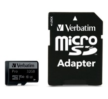 Карта пам'яті Verbatim 32GB microSDXC class 10 UHS-III PRO (47041)