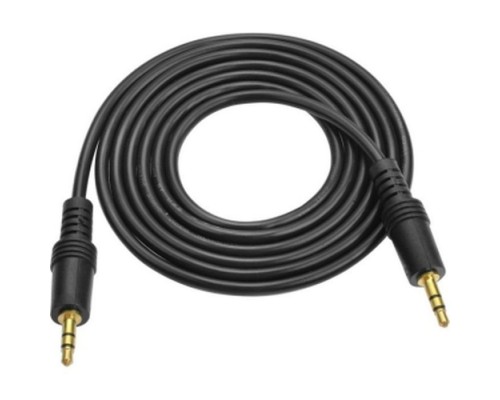 Кабель мультимедійний 3.5mm M to 3.5mm M 1.5m black Voltronic (YT-AUXGJ(M)/(M)-1.5-B)