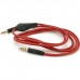 Кабель мультимедійний 3.5mm M to 3.5mm M 1.0m + microphone red Voltronic (ZDL-AUXcM/1.0m)