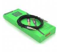 Кабель мультимедійний 3.5mm M to 3.5mm M 1.0m black iKAKU (YT-AUXGJ(M)/(M)-KSC-389-B)