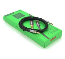 Кабель мультимедійний 3.5mm M to 3.5mm M 1.0m black iKAKU (YT-AUXGJ(M)/(M)-KSC-389-B)