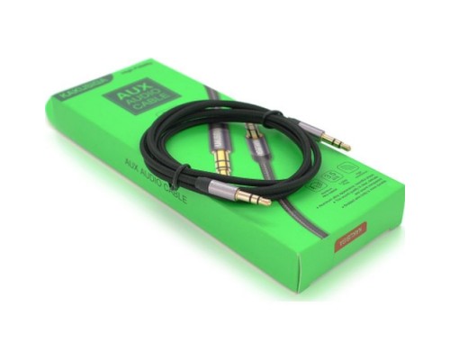 Кабель мультимедійний 3.5mm M to 3.5mm M 1.0m black iKAKU (YT-AUXGJ(M)/(M)-KSC-389-B)