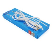 Кабель мультимедійний 3.5mm M to 3.5mm M 1.0m white iKAKU (YT-AUXGJ(M)/(M)-KSC-521-W)