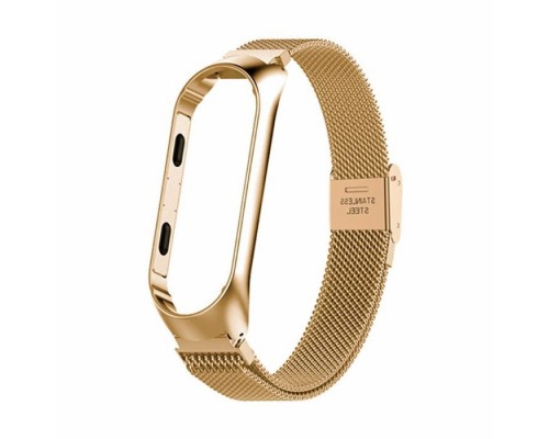 Ремінець до фітнес браслета BeCover Metal для Xiaomi Mi Smart Band 8 Gold (709359)