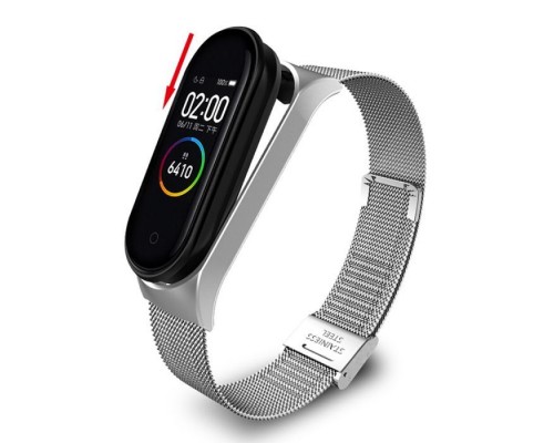 Ремінець до фітнес браслета BeCover Metal для Xiaomi Mi Smart Band 8 Silver (709358)