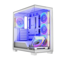 Корпус для ПК Modecom VOLCANO STELLAR ARGB MIDI 5x120mm fans WHITE (AT-STELLAR-5F-ARGB-20)