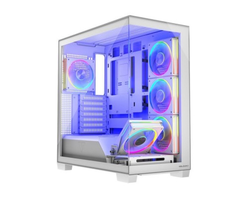 Корпус для ПК Modecom VOLCANO STELLAR ARGB MIDI 5x120mm fans WHITE (AT-STELLAR-5F-ARGB-20)