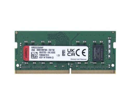 Модуль пам'яті для ноутбука SoDIMM DDR4 8GB 3200 MHz Kingston (KVR32S22S8/8WP)