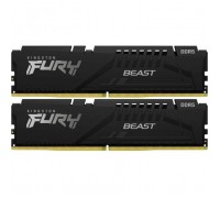 Модуль пам'яті для комп'ютера DDR5 64GB (2x32GB) 5600 MHz Fury Beast Black Kingston Fury (ex.HyperX) (KF556C36BBE2K2-64)
