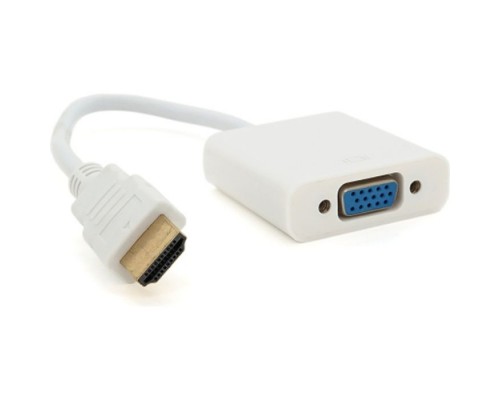 Перехідник HDMI M to VGA F 0.1m 4K/2K white Voltronic (YT-C-HDMI(M)/VGA(F)-W)
