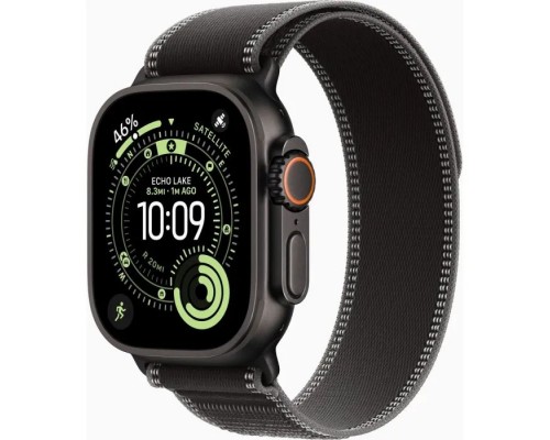Смарт-годинник Apple Watch Ultra 3 GPS + Cellular 49mm Black Titanium Case with Black/Charcoal Trail Loop - M/L (MF1H4QP/A)