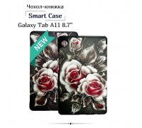 Чохол до планшета BeCover Smart Case Samsung Galaxy Tab A11 SM-X133/X135 8.7" Black Rose (713983)