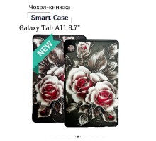 Чохол до планшета BeCover Smart Case Samsung Galaxy Tab A11 SM-X133/X135 8.7" Black Rose (713983)