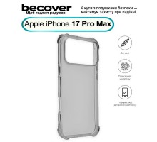 Чохол до мобільного телефона BeCover Anti-Shock Apple iPhone 17 Pro Max Grey (713800)
