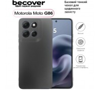 Чохол до мобільного телефона BeCover Silicone Motorola Moto G86 Black (713768)