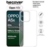 Чохол до мобільного телефона BeCover Silicone Oppo A5x 4G/5G Transparent (713789)