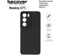 Чохол до мобільного телефона BeCover Silicone Realme C71 Black (713779)