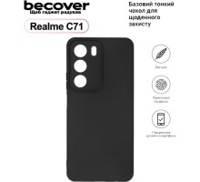 Чохол до мобільного телефона BeCover Silicone Realme C71 Black (713779)