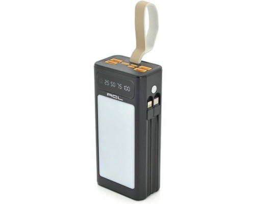 Батарея універсальна ACL 30000mAh, LIGHTER, Type-C + Lighting, Black (PW-85B)