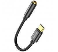 Перехідник USB-C M to 3.5mm F 0.1m black Baseus (CATL54-01)