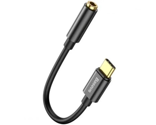 Перехідник USB-C M to 3.5mm F 0.1m black Baseus (CATL54-01)