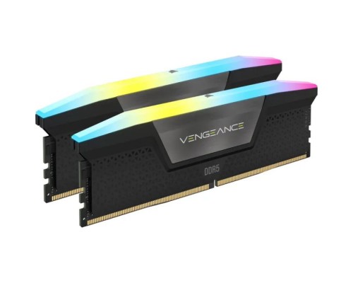Модуль пам'яті для комп'ютера DDR5 96GB (2x48GB) 6800 MHz Vengeance RGB Black Corsair (CMH96GX5M2B6800C34)