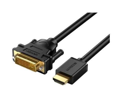 Кабель мультимедійний HDMI M to DVI M 3.0m HD106 black Ugreen (10136)