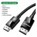 Кабель мультимедійний DisplayPort M to DisplayPort M 1.0m V1.4 braided DP114 black Ugreen (80390)