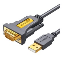 Кабель для передачі даних USB to COM M 2.0m DB9 RS-232 CR104 black Ugreen (20222)