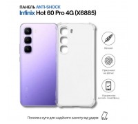 Чохол до мобільного телефона BeCover Anti-Shock Infinix Hot 60 Pro 4G (X6885) Clear (714560)