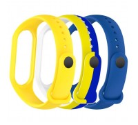 Ремінець до фітнес браслета Armorstandart комплект 3шт Xiaomi Mi Band 7/6/5 New Style Ukraine (ARM75053)