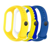 Ремінець до фітнес браслета Armorstandart комплект 3шт Xiaomi Mi Band 7/6/5 New Style Ukraine (ARM75053)