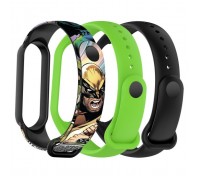 Ремінець до фітнес браслета Armorstandart комплект 3шт Xiaomi Mi Band 7/6/5 New Style Wolverine (ARM87047)