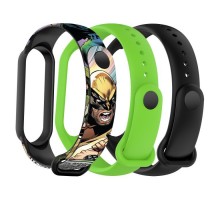 Ремінець до фітнес браслета Armorstandart комплект 3шт Xiaomi Mi Band 7/6/5 New Style Wolverine (ARM87047)