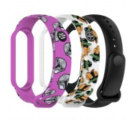 Ремінець до фітнес браслета Armorstandart комплект 3шт Xiaomi Mi Band 7/6/5 TW2 (ARM87045)