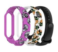 Ремінець до фітнес браслета Armorstandart комплект 3шт Xiaomi Mi Band 7/6/5 TW2 (ARM87045)
